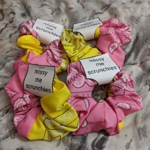 Handmade scrunchies